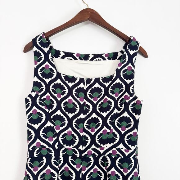 BODEN Heather Textured Shift Dress Navy Blue 6 - Picture 7 of 10